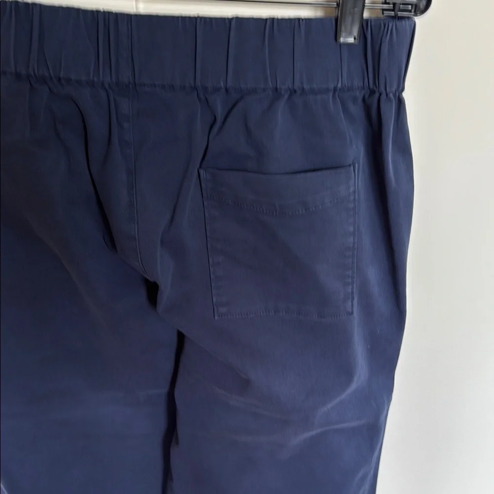 J Crew Women’s Tall SzL Navy Pants with elastic waist - Picture 3 of 5